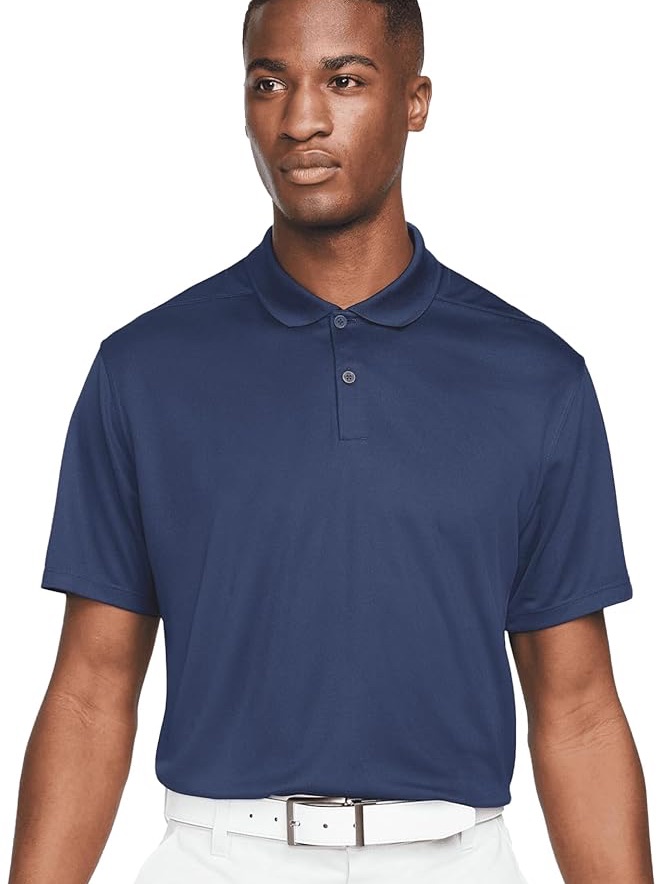 Nike Golf Mens Short Sleeve Golf Polo Navy Blue Nike Golf Mens Short Sleeve Golf Polo Navy Blue